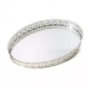 ( )백합 화장품 진열대 화장품 정리대 쟁반 실버 특대