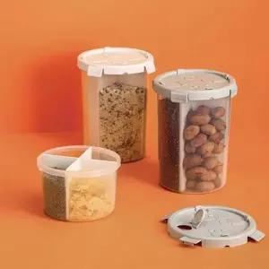 곡물 보관함 4분할 잡곡 정리통 3600ml