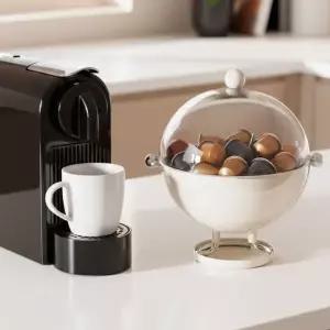 커피 캡슐 정리함 원형 오픈형 보관 박스 커피용품