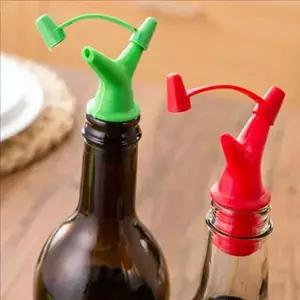 실리콘 와인 병 마개 스토퍼 진공병 마개 와인용 주방 밀봉