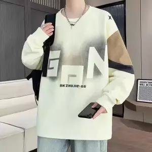 남친 맨투맨 티 아이 봄가을 멋쟁이 중고등학교 학생 긴팔셔츠 주니어 상의 admr3