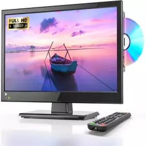 가정용 주방용 RV 캠퍼 또는 사무실용 TV용 HDMI USB 모니터와 함께 1080P LCD DVD 플레이어 콤보가 내장된