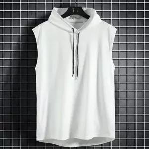 [모로엠] 남성 쿨원단 후드 민소매 티셔츠 ON-TS5-QWFN3BP3