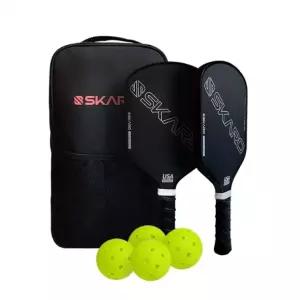 스카로 피클볼 2인 세트 패들 라켓2 공4 전용가방1