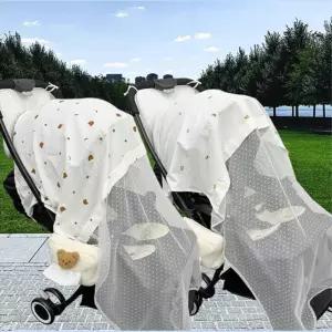 예쁜 유모차 망사 햇빛가리개 모기장 여름유모차커버 아기모기장 야외