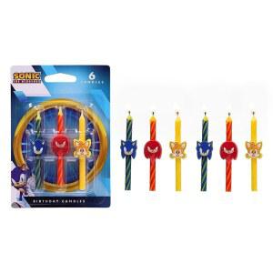 소닉 더 헤지혹 케이크 캔들 | 파티를 위한 소닉, 너클스, 테일이 특징인 생일 6가지