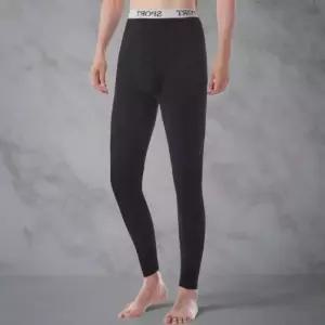 [옷자락]남성 겨울 따뜻한 슬림핏 9부 기모 블랙 레깅스