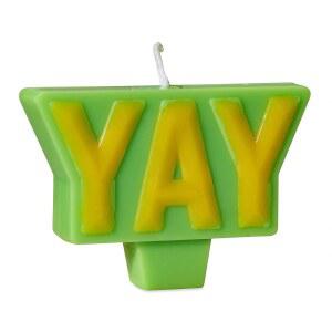 파피루스 생일 양초 토퍼, 야이 (1개)