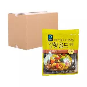 [박스] 청정원 우리쌀 강황골드 카레 약간매운맛 80g 40입