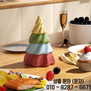 신비로운 스태킹 크리스마스 트리 Jesmonite 양초 항아리 뚜껑에 대 한 실리콘 몰드 수제 콘크리트 선박 금