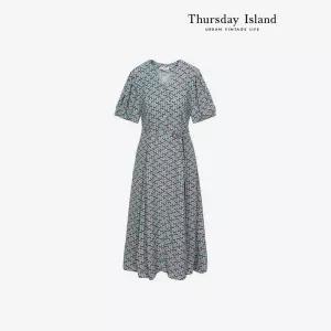 [Thursday Island] 기하학 패턴 슬림원피스(T244MOP256W)