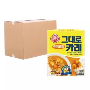 [박스] 오뚜기 3분 그대로카레 약간매운맛 200g 24입
