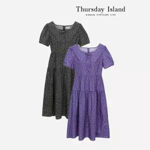 [Thursday Island] 스퀘어넥 플라워 원피스(T244MOP275W)
