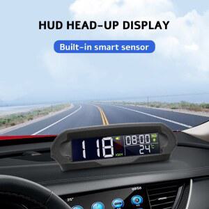 태양광 디지털 자동차 HUD GPS 속도계 고도 피로 과속 운전 디스플레이 온도 알림