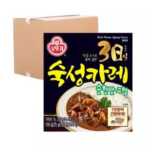 [박스] 오뚜기 3일 숙성카레 고형 순한맛 100g 18입