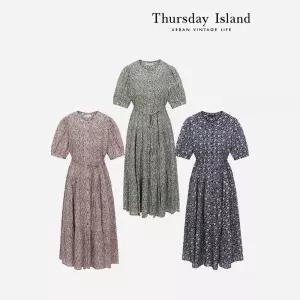 [Thursday Island] 핀턱 포인트 롱 원피스(T244MOP303W)