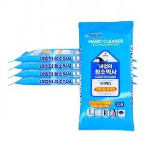 ( )마법의청소박사30매-5개 크리너티슈 클리너티슈 세정티슈 얼룩제거