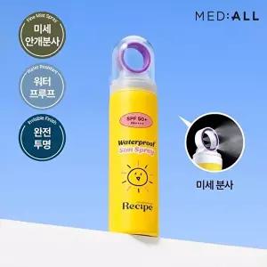 [메디올]메디올 워터프루프 선스프레이 80ml 1개/미세안개분사 완전투명 썬스프레이