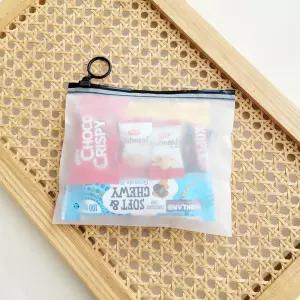 식자재비닐봉투 밀봉지퍼백 그라데이션지퍼백 오리모양가방 비닐봉투세트 투명플라스틱파우치 밀봉팩 반투명지갑 비상파우치 재활용지퍼팩 지퍼백소분 오링 16X13cm 손잡이 블랙 지퍼백