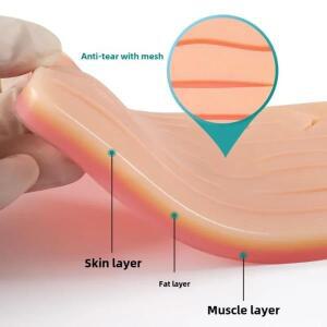 의대생 훈련 키트 실리콘 피부 패드 외과 상처 실습 외상 봉합 시뮬레이션