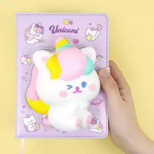 [문구/오피스] 어린이날선물 유니코니 캐릭터다이어리 노트 스퀴시 귀여운다이어리