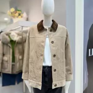 [더틸버리]코듀로이 컬러배색 싱글 재킷MTRAM0JK55W_DG