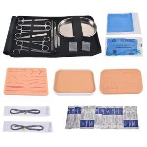 의대생 수술 봉합 기구 패키지 도구 세트, 의료 학생 바늘 거치대 실 실습 피부 모델