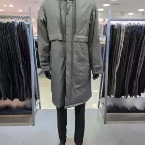 [레노마 옴므]S/S 간절기 카키 후드 롱 패딩 경량 코트 PAMBH02_BP