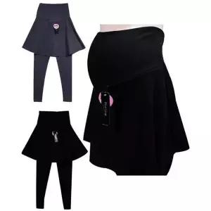 [JHMM715U_51G4](스킨센스)기모 임부 복대형 플레어 레깅스 (29174841A)