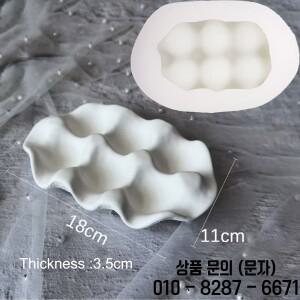 보석 전시 실리콘 몰드 세련된 계란 랙 시멘트 콘크리트 반지 목걸이 홀더 트레이