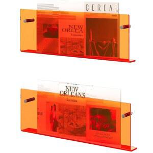 DOHWSK 아크릴 매거진 홀더 책장 가정용 걸이형 사무실 2팩 대기실