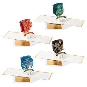 홀마크 시그니처 페이퍼 원더 해리 포터 팝업 카드 모음(봉투가 있는 카드 4장) 호그와트 하우스 크레스트