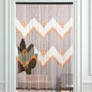 나무 구슬 커튼 조롱박 비즈발 거실 블라인드 주방