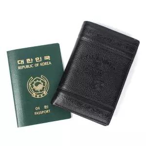 [셀러에이드]MJ511 블루마운트 남녀공용 소가죽 여권지갑 장지갑