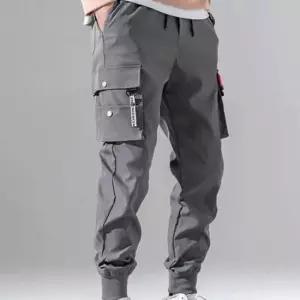 [의류] 대학생 캠퍼스 편한 밴딩 바지 밑단 시보리 캐주얼 룩