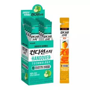 컨디션스틱 그린애플 10개 + 컨디션스틱 제로 망고맛 1개 / 숙취해소제