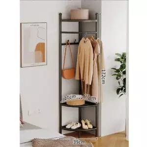 [JED] 모서리 블랙 공간활용 A 3단행거