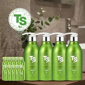 [TS] 프리미엄 샴푸 4종 세트(본품300g x4개+여행 6g x20개) 티에스 탈모 완화