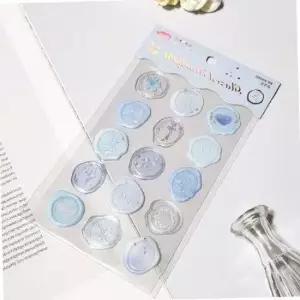 블루 상장스티커 웨딩스티커 청첩장봉투