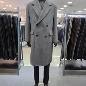 [레노마 옴므]F/W 그레이 울 캐시미어 더블 롱코트 QLMBH65_BP