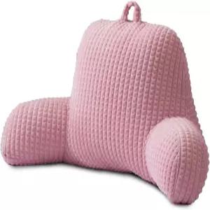 편안한 밤 독서 베개 침대 웨지 표준 사이즈 등받이 팔걸이 지지대가 있는 침대/코우치에 앉을 수 와플