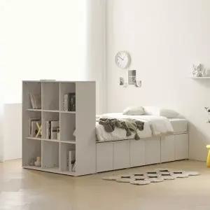 [인터데코](착불) 공간분리와 수납을 동시에, 헤드리스 수납형 침대 SS P0000BSE