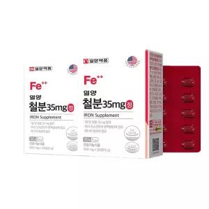 [일양약품] 철분 35 mg정 500mg 30정2개 - 비헴철 철분제 푸르마르산제일철