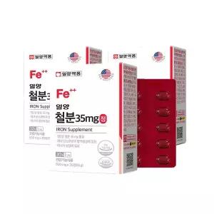 [일양약품] 철분 35 mg정 500mg 30정 3박스 - 비헴철 철분제 푸르마르산제일철