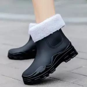 [옷자락]여성 방수 겨울 부츠 퍼안감 장화