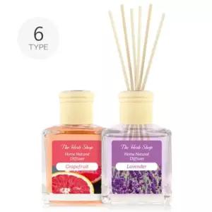 더허브샵 천연 실내용 디퓨져 125ml (6종) 오렌지 라벤더 레몬유칼립민트 그레이프프룻 피톤치드