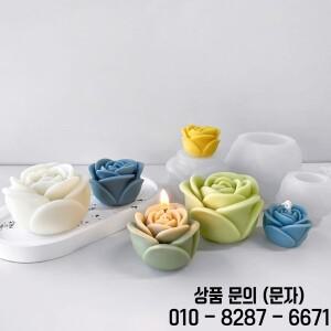 멀티 사이즈 구호 꽃 모양 실리콘 금형 3D 로맨틱 로즈 수제 비누 웨딩 케이크 장식 발렌타인 데이 선물