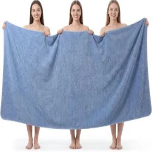 욕실용 점보 목욕 시트 1개 40 x 80인치 마이크로파이버 오버사이즈 타월 엑스트라 라지 라이트 퀵 드라이