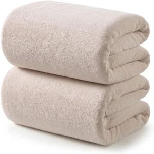 레드키스 2팩 극세사 초대형 목욕 시트 35 x 70인치 670G 부드럽고 흡수력이 뛰어난 퀵 드라이 오버사이즈