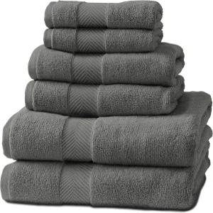 대나무 목욕 타월 비스코스 6개 세트 흡수력이 뛰어나고 건조하며 추가적인 푹신함 70 면 30 두껍고